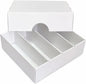Trading Card Storage Box Holds 3200 Standard Sized Trading Cards, 4 Row Cardboard Card Organizer for TCG, MTG, Sports Cards, Stackable
